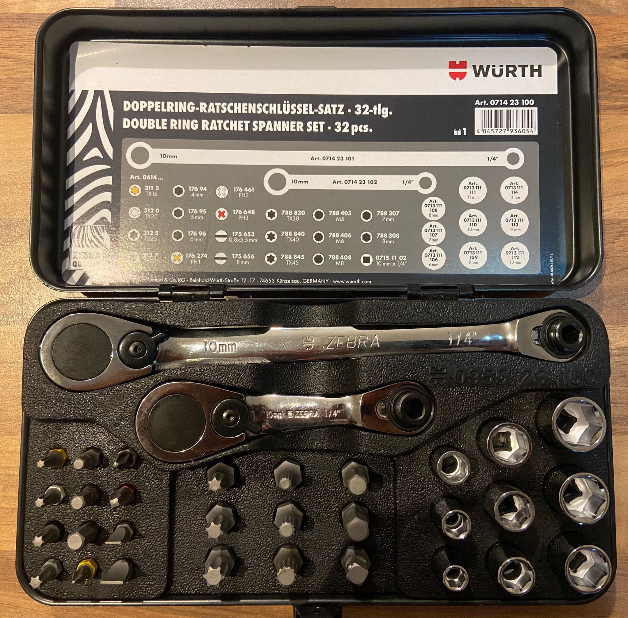 Coffret Clés Double Cliquet 32 Pièces