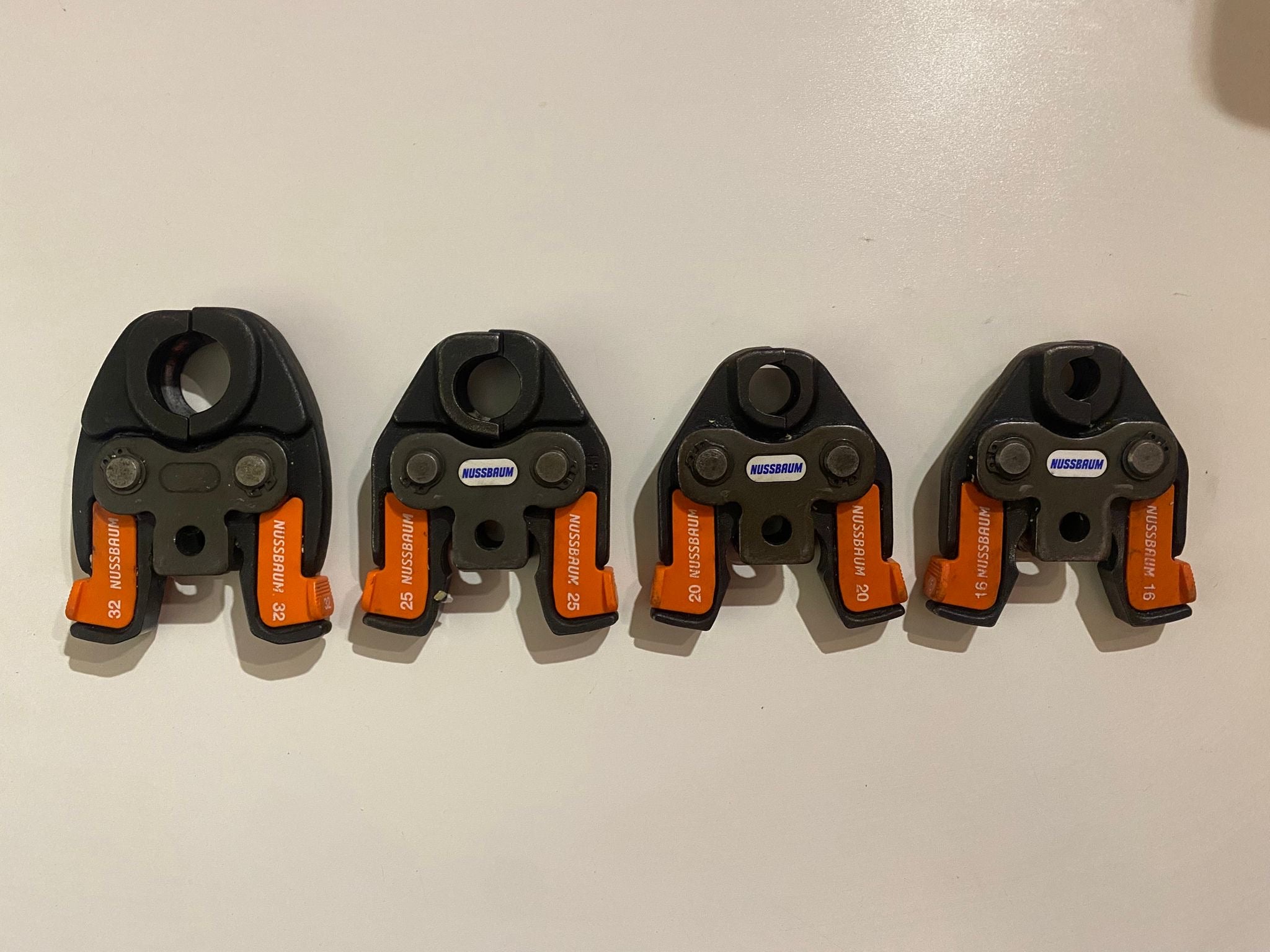 4 Mâchoires Sertisseuse Nussbaum Optiflex Flowpress 32/25/20/16