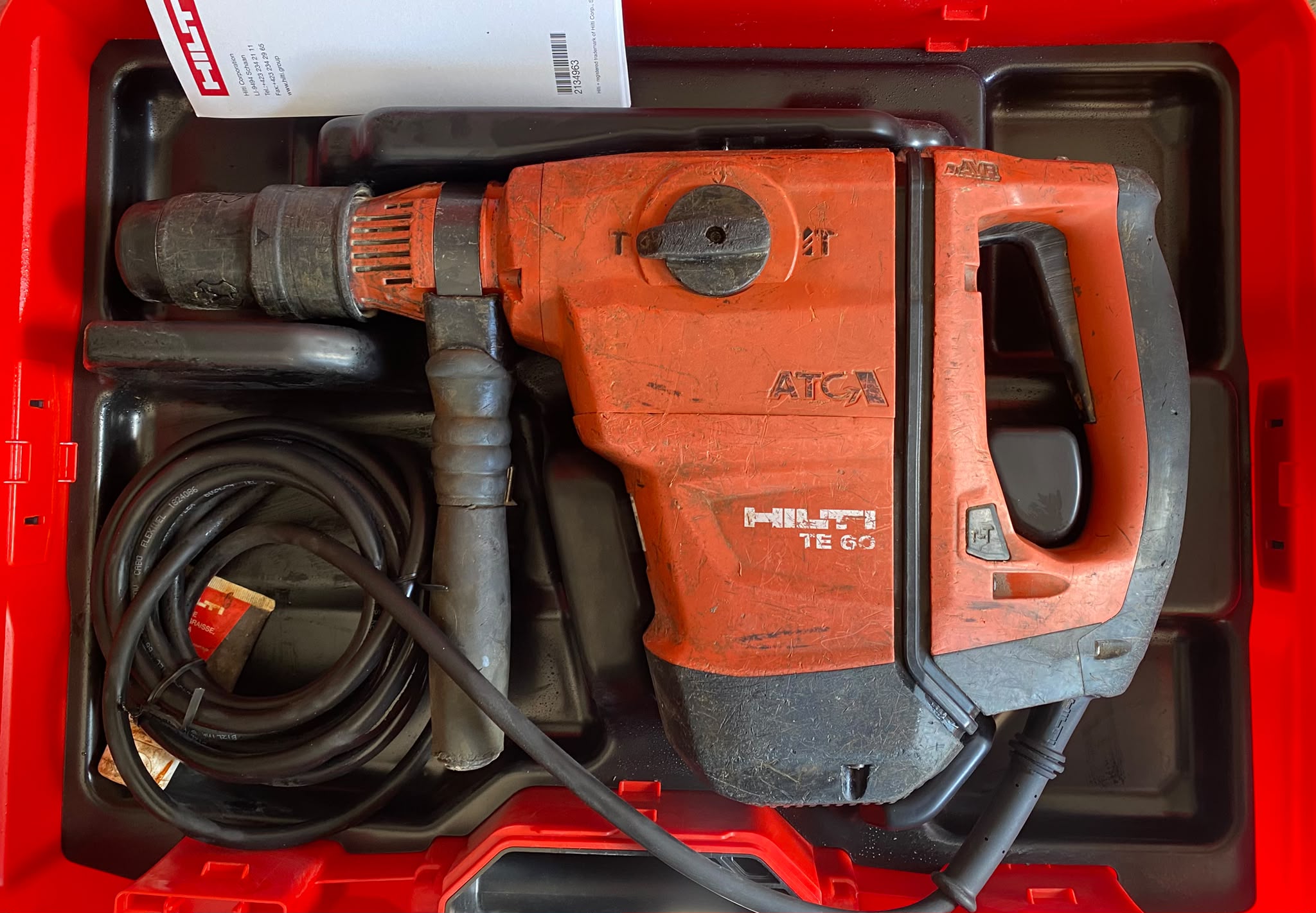 Perforateur Burineur Hilti TE 60 ATC AVR