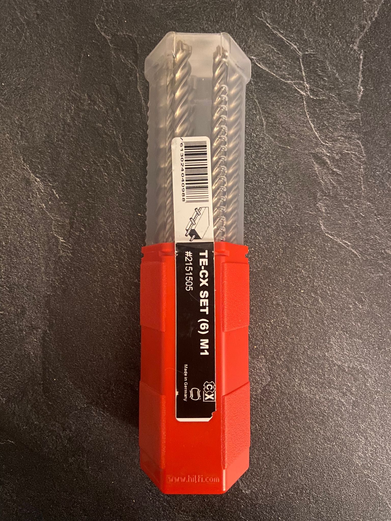 Set 6 Forêts Béton Hilti TE CX M1