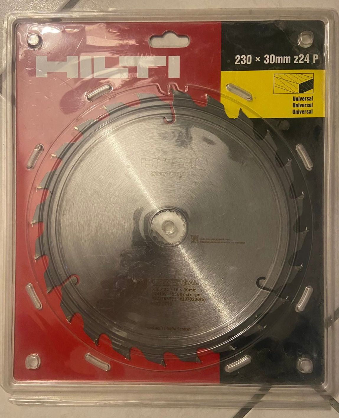 Lame Scie Circulaire Hilti SCB WU 230