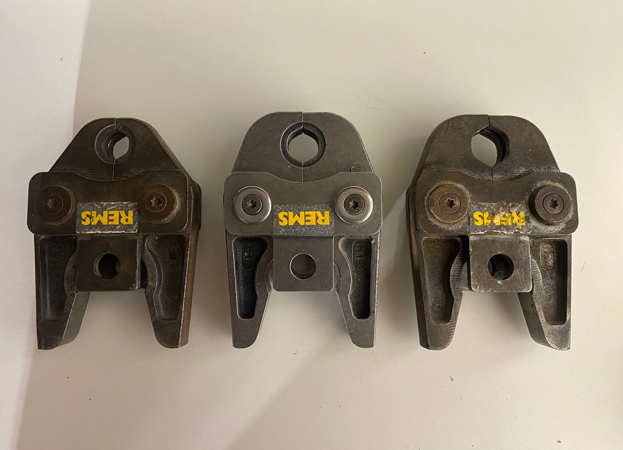 3 Mâchoires Sertisseuse Rems M22/18/15