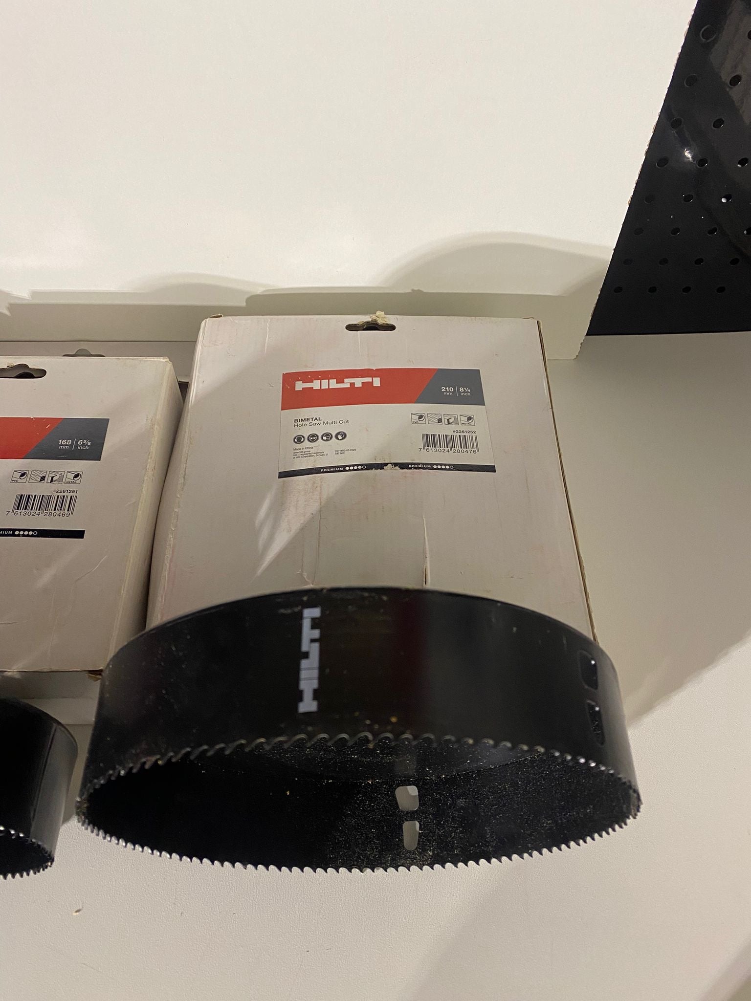 3 Scies Cloches Hilti Bimétal Multicut 210/168/140