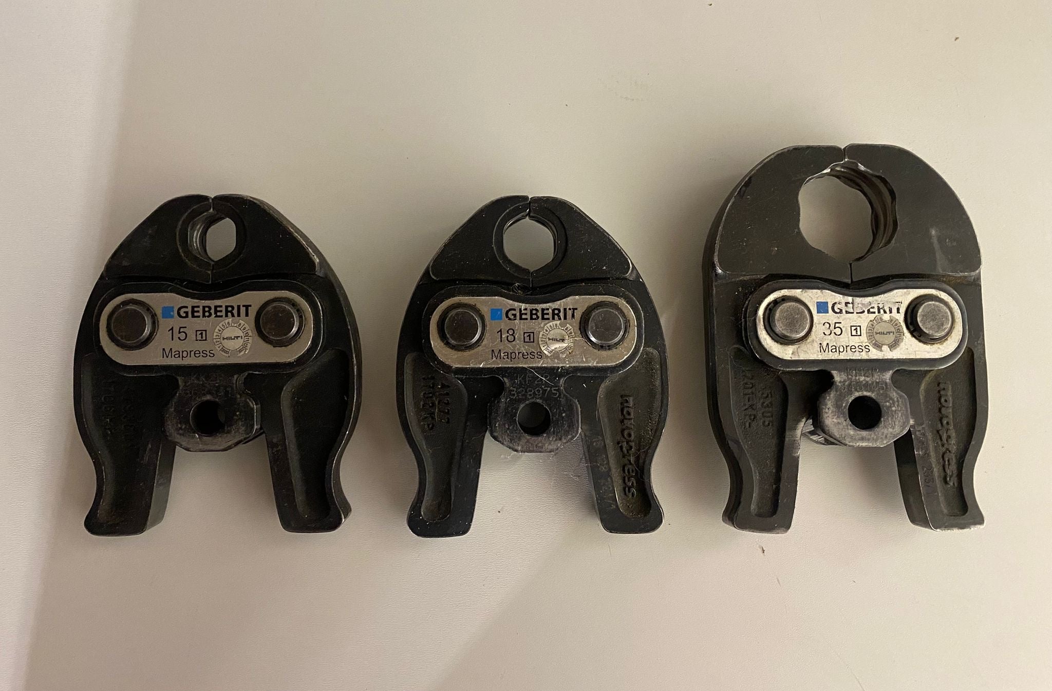 3 Mâchoires Sertisseuse Geberit Mapress 35/18/15
