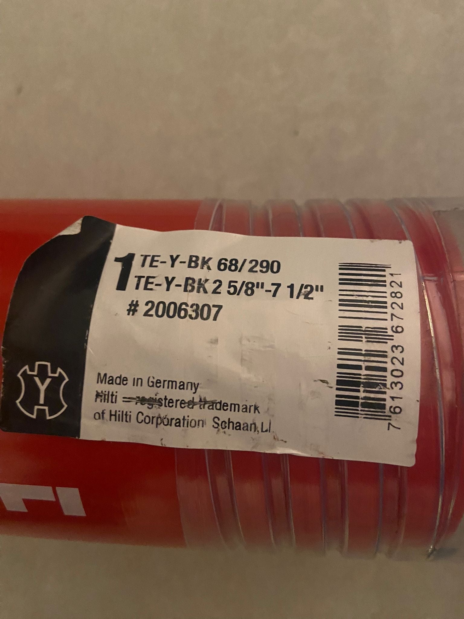 Couronne Forage Hilti TE Y BK 68/290