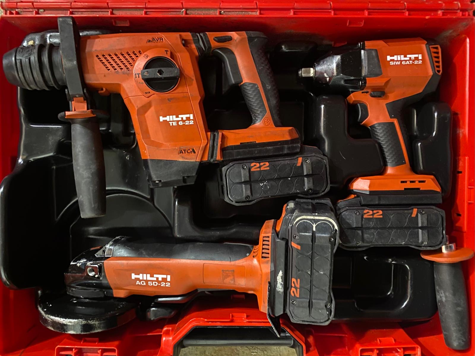 Pack 3 Outils Hilti Nuron TE 6 + AG 5D + SIW 6 AT