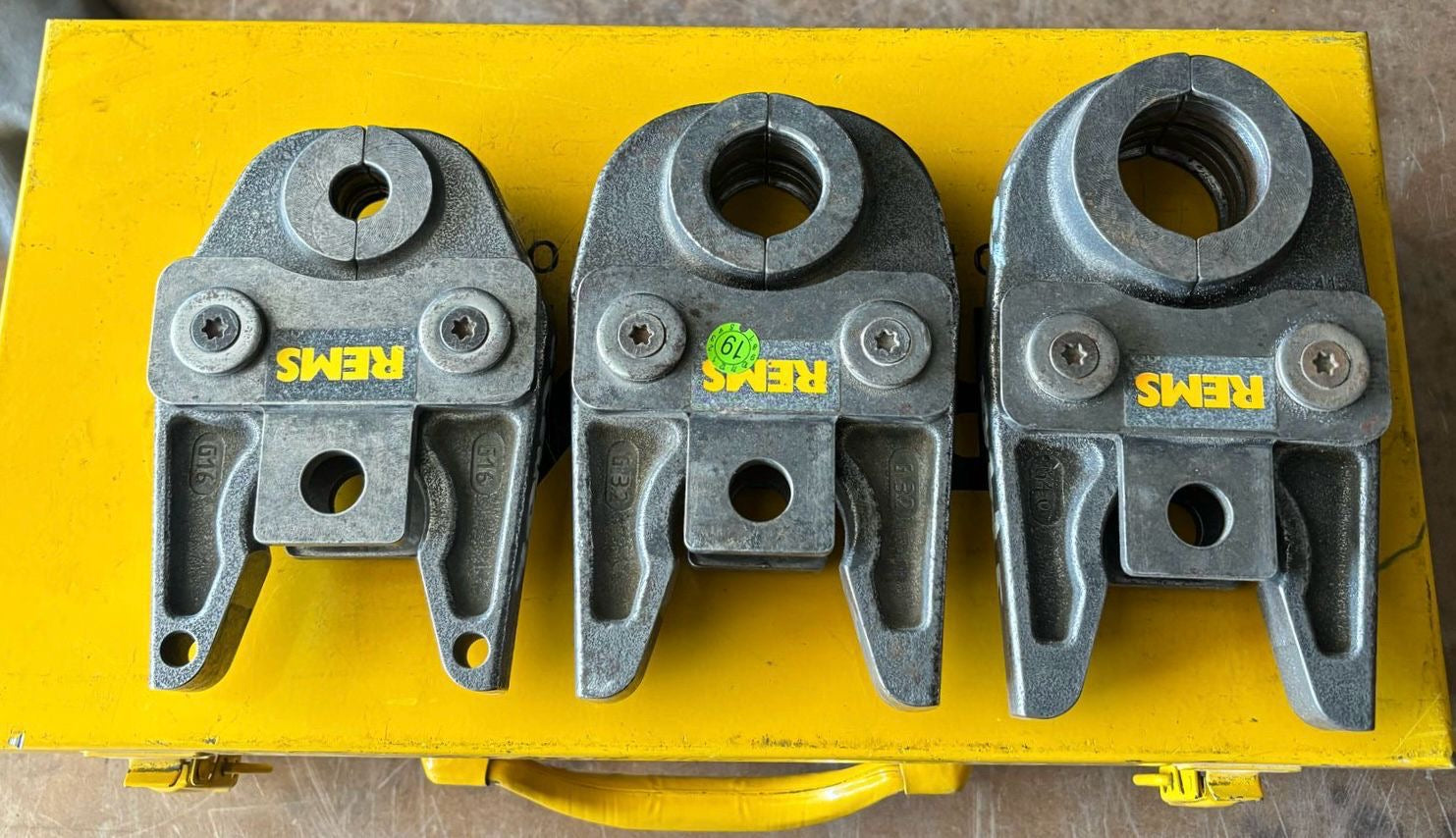 Coffret 3 Mâchoires Sertisseuse Rems G40/32/16