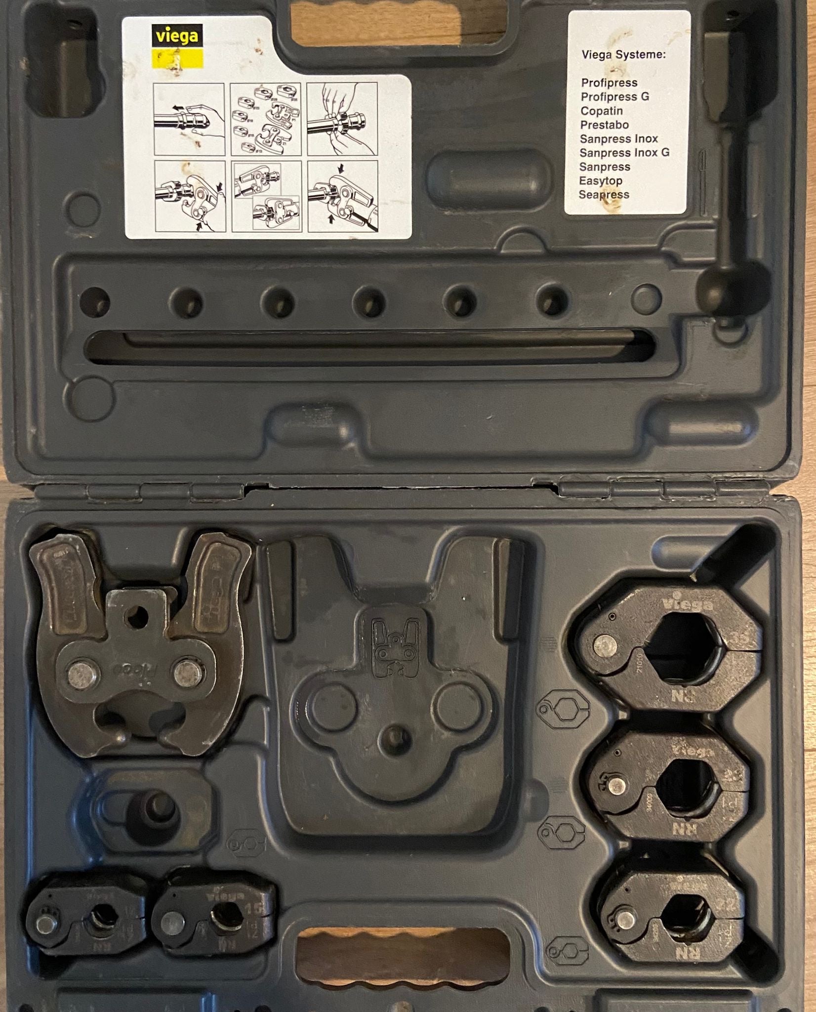Coffret Anneaux Sertissage Sertisseuse Viega 35/28/22/15/12