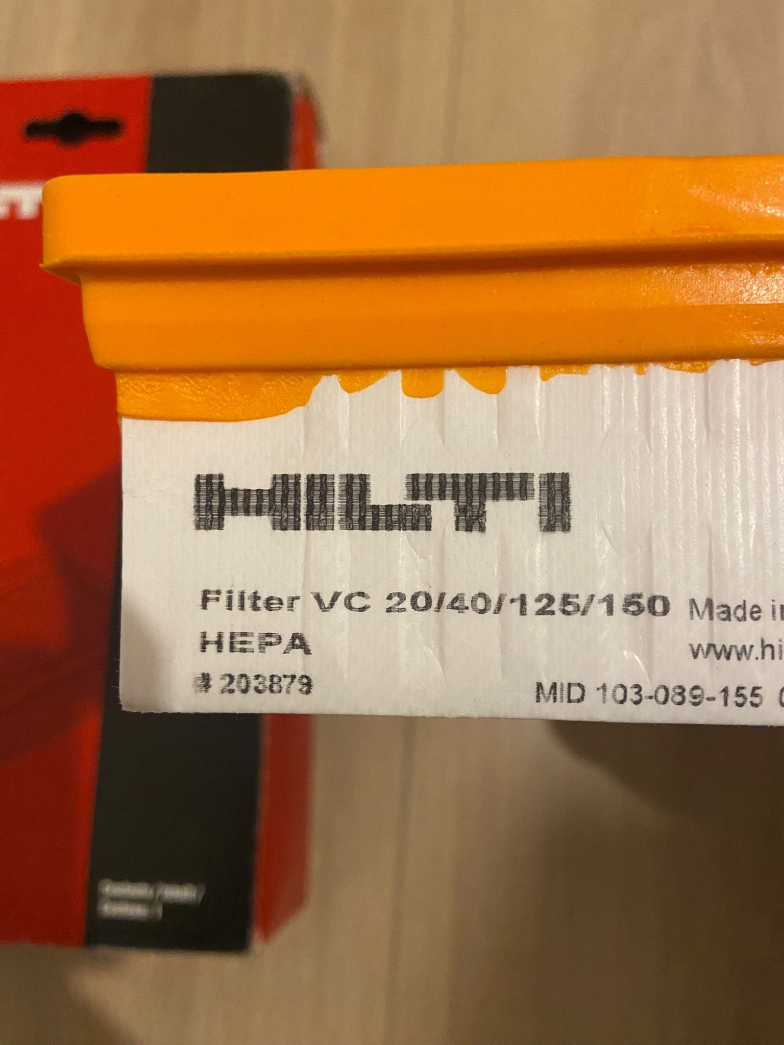 Filtre Hilti VC HEPA