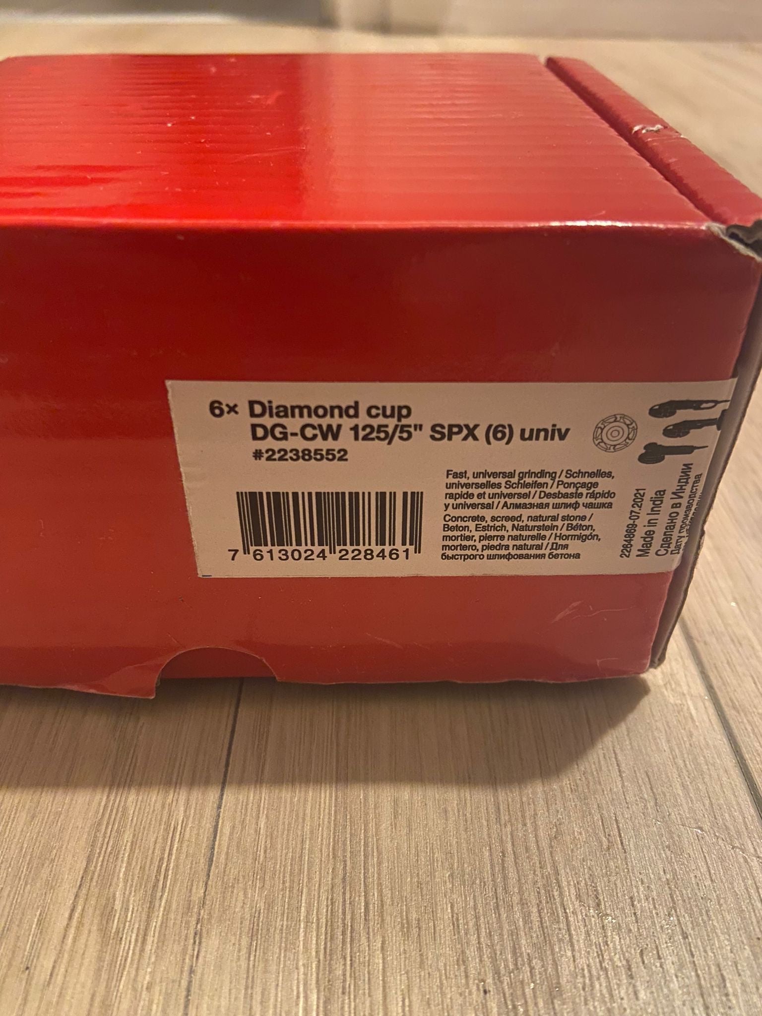 6 Disques Diamant Ponçage Hilti DG CW 125